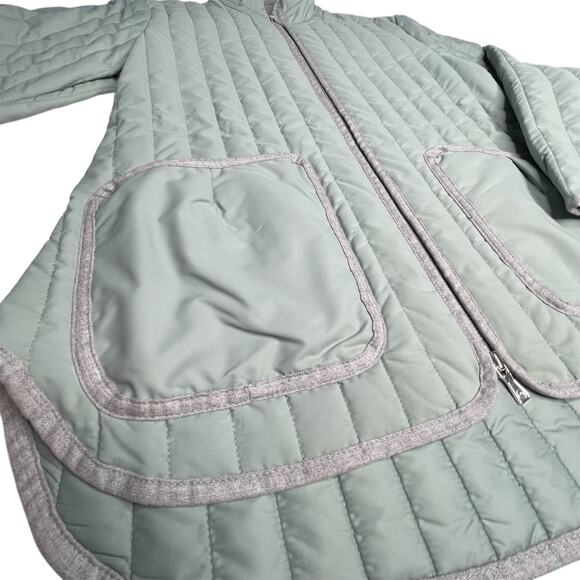 Peter Millar Pippin Quilted Travel Jacket Size Small Sage Fog Green New Golf - Picture 5 of 10